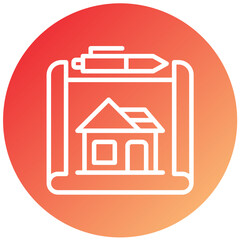 Vector Design Blueprint Icon Style