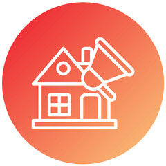 Vector Design House Marketing Icon Style