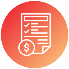 Vector Design Budget Icon Style