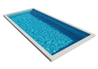 swimming pool isolated cut-out