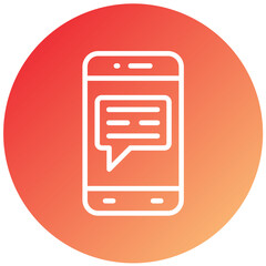 Vector Design Mobile Message Icon Style