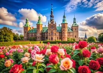 Copenhagen Rosenborg Castle Summer Rose Garden Long Exposure Photography