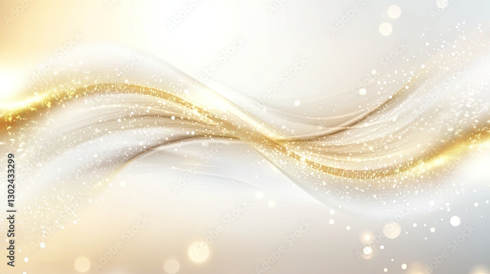 Poster a gentle light gradient moving from bright white to soft gold, casting an inviting, calm effect with
