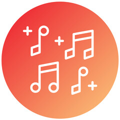 Vector Design Musical Note Icon Style