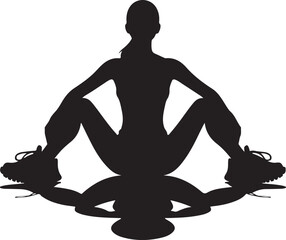 sitting on the ground illustration