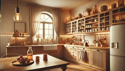 カントリー風キッチン