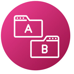 Vector Design Ab Testing Icon Style