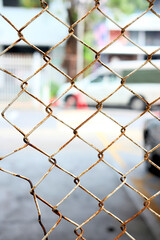 Fototapeta premium chain link fence