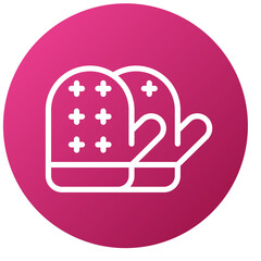 Vector Design Oven Mitt Icon Style