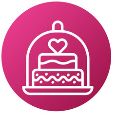 Vector Design Cake Dome Icon Style