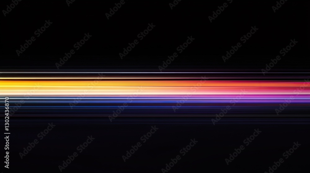 Poster a smooth gradient of motion light flowing across the frame in horizontal streaks, with glowing color