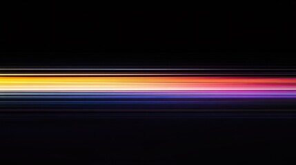 A smooth gradient of motion light flowing across the frame in horizontal streaks, with glowing color fading into an empty background.