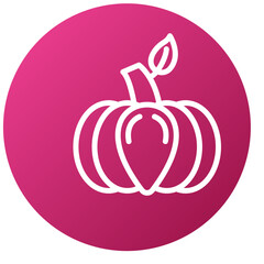 Vector Design Pumpkin Icon Style
