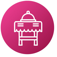 Vector Design Dining Table Icon Style