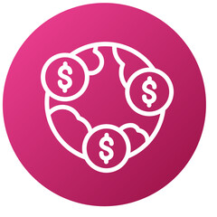 Vector Design Global Business Icon Style