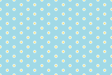 seamless polka dots flower pattern
