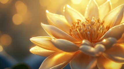 Obraz premium Lotus Flower with Light Bokeh