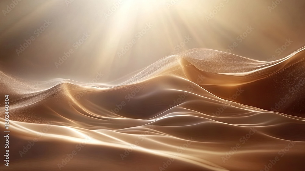 Poster soft light spilling across a surface, casting a soft shadow and leaving space for a creative design 