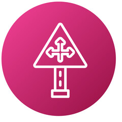 Vector Design Intersection Icon Style