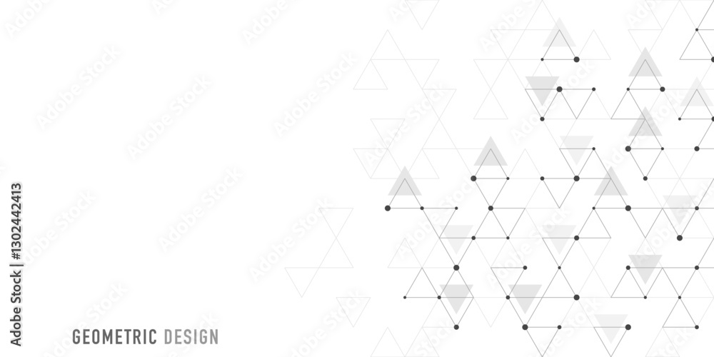 Poster Abstract vector background with a geometric pattern of triangle shapes. Graphic design element 