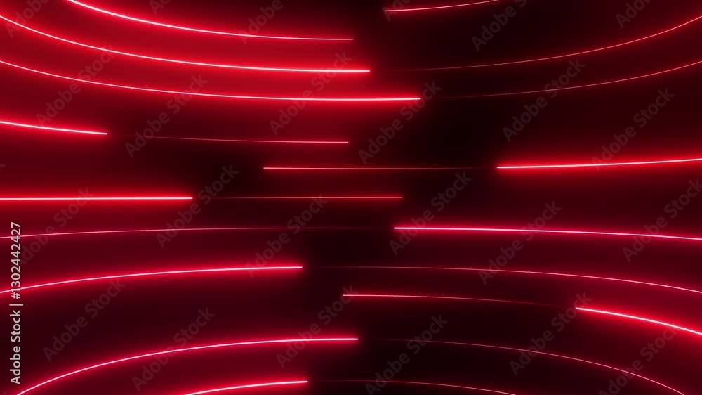 Aufkleber technology news background animation with earth map. glowing neon abstract lights across the screen.