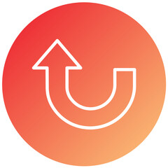 Vector Design Turn Up Icon Style