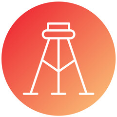 Surveyor's Tripod Vector Design Icon Style