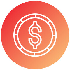Dollar Sign Vector Design Icon Style