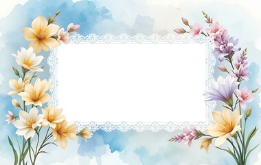 Flower background image, flower template, plant natural season banner texture