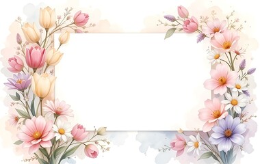 Flower background image, flower template, plant natural season banner texture