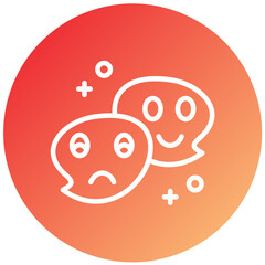 Chat Emoticons Vector Design Icon Style