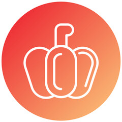 Bell Pepper Vector Design Icon Style