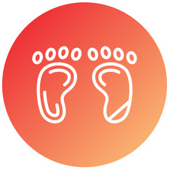 Footprints Vector Design Icon Style