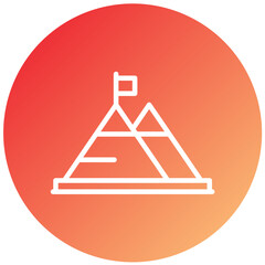 Milestone Vector Design Icon Style