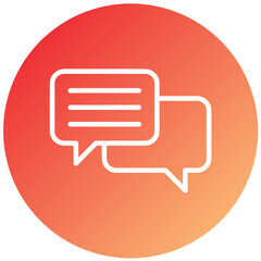 Vector Design Conversation Icon Style