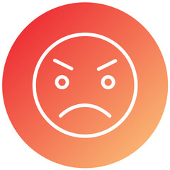 Vector Design Angry Icon Style