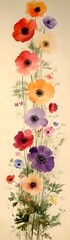 watercolor painting of flowers