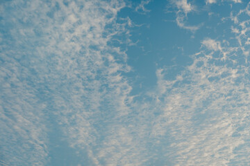 Vast Blue Sky with Whispy Clouds Creating a Serene and Peaceful Atmosphere for Nature Lovers and Photographers Alike