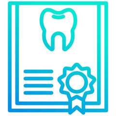 Certificate Dentist Icon