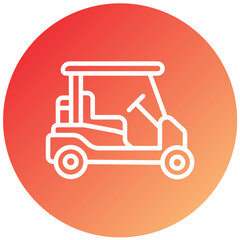 Vector Design Golf Cart Icon Style