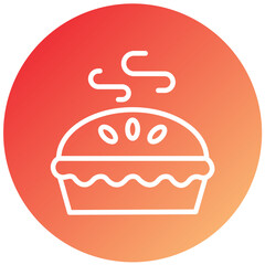 Vector Design Apple Pie Icon Style