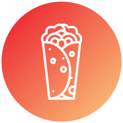Vector Design Burrito Icon Style