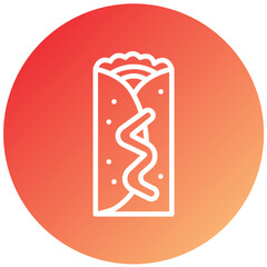 Vector Design Chimichanga Icon Style