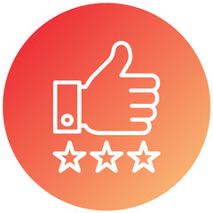 Vector Design Food Review Icon Style