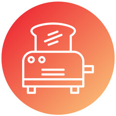 Vector Design Toaster Icon Style