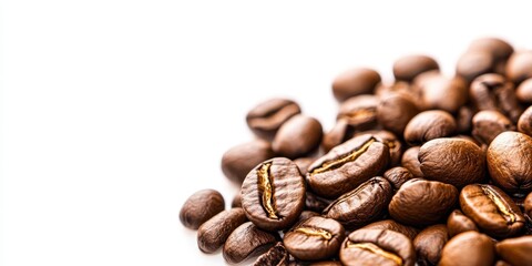 Naklejka premium Coffee Beans Banner