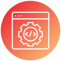 Vector Design Code Settings Icon Style