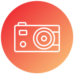 Vector Design Compact Camera Icon Style