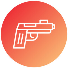 Vector Design Gun Icon Style