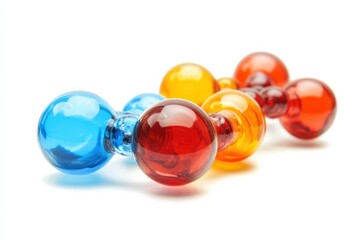 Colorful Glass Dumbbells for Fitness and Exercise with Vibrant Design and Style